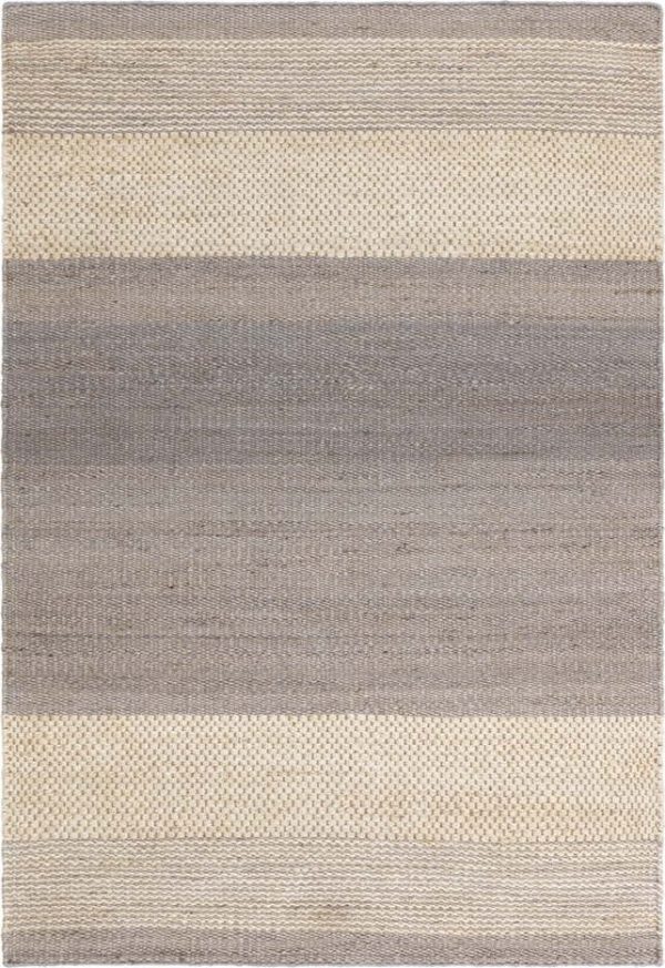 Šedo-krémový oboustranný ručně tkaný jutový koberec 120x170 cm Cedar – Asiatic Carpets