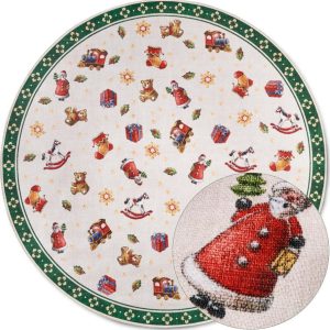 Zelený kulatý koberec s vánočním motivem ø 150 cm Green Christmas – Villeroy&Boch