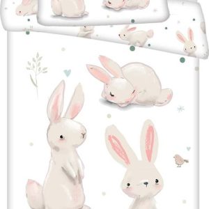 Bavlněné dětské povlečení do postýlky 100x135 cm Bunnies – Jerry Fabrics