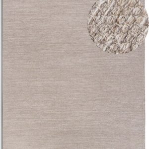 Béžový ručně tkaný koberec s příměsí vlny 120x170 cm Pradesh Linen White – Elle Decoration