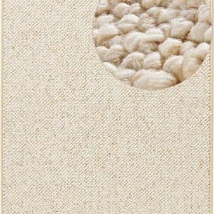 Krémový běhoun 80x300 cm Wolly – BT Carpet