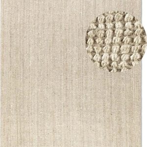 Krémový jutový koberec 80x150 cm Bouclé – Hanse Home