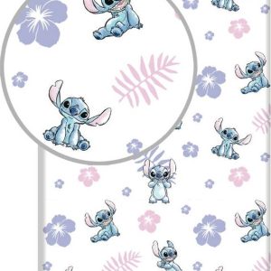 Napínací bavlněné dětské prostěradlo na jednolůžko 90x200 cm Lilo and Stitch – Jerry Fabrics