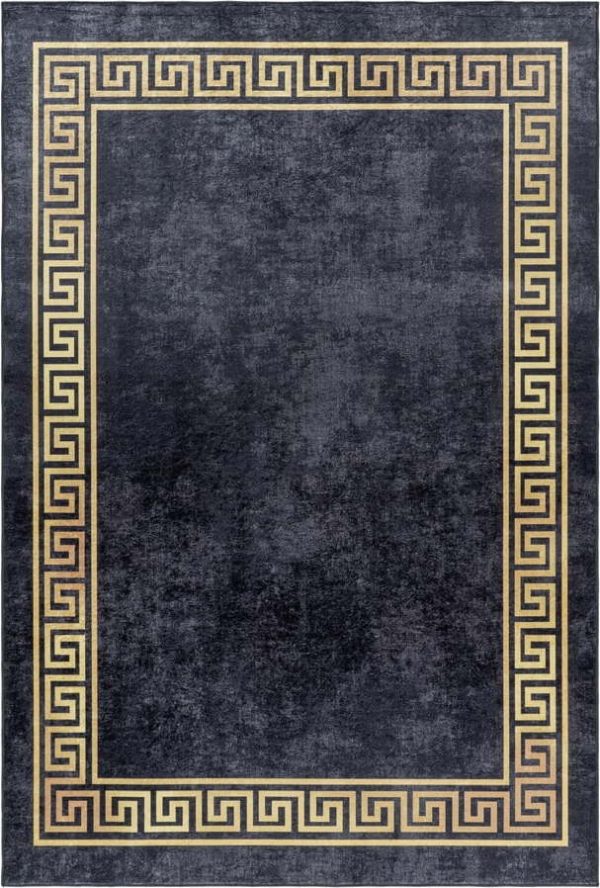 Antracitový pratelný koberec 80x150 cm Fiesta – Ayyildiz Carpets