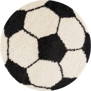 Černo-krémový dětský koberec ø 100 cm Fun – Ayyildiz Carpets