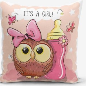 Dětský povlak na polštář 43x43 cm Girl Owl – Mila Home