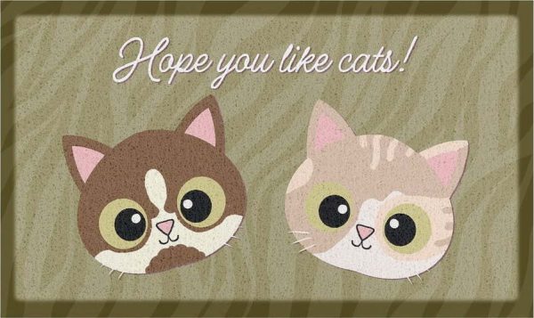 Rohožka 40x70 cm Hope You Like Cats – Artsy Doormats