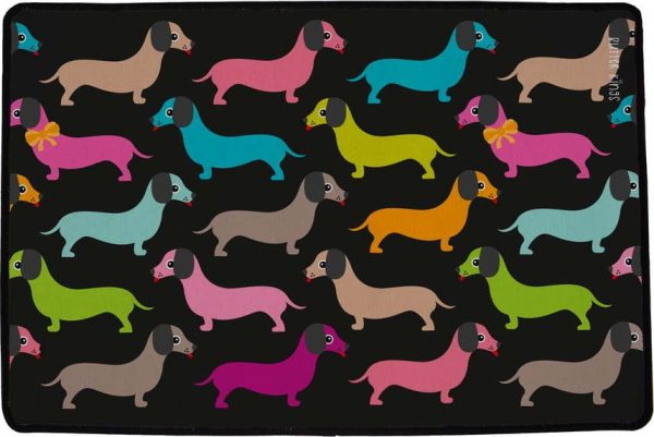 Rohožka 45x75 cm Dachshunds in Colours – Butter Kings