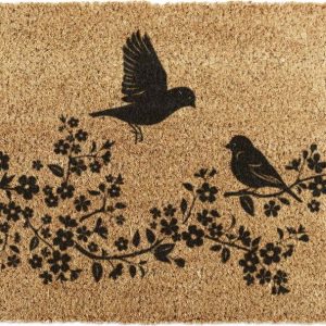 Rohožka z kokosového vlákna 60x90 cm Birds On a Tree – Artsy Doormats