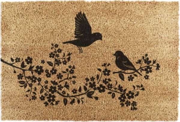 Rohožka z kokosového vlákna 60x90 cm Birds On a Tree – Artsy Doormats