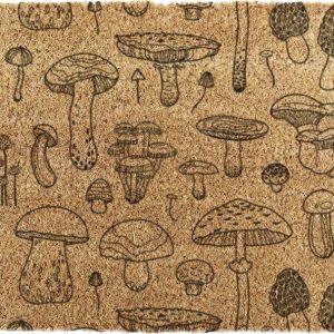 Rohožka z kokosového vlákna 40x60 cm Mushrooms – Artsy Doormats