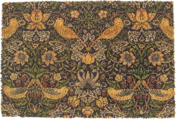 Rohožka z kokosového vlákna 60x90 cm William Morris Strawberry Thief – Artsy Doormats