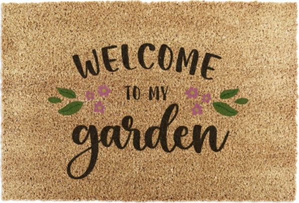 Rohožka z kokosového vlákna 60x90 cm Welcome to My Garden – Artsy Doormats