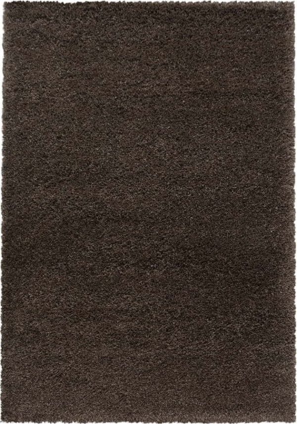 Tmavě hnědý koberec 80x150 cm Fluffy – Ayyildiz Carpets