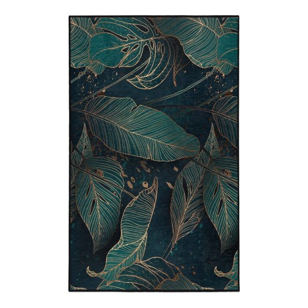 Pratelný koberec v petrolejové barvě 160x230 cm Midnight Jungle – Mila Home