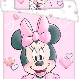 Bavlněné dětské povlečení do postýlky 100x135 cm Minnie – Jerry Fabrics