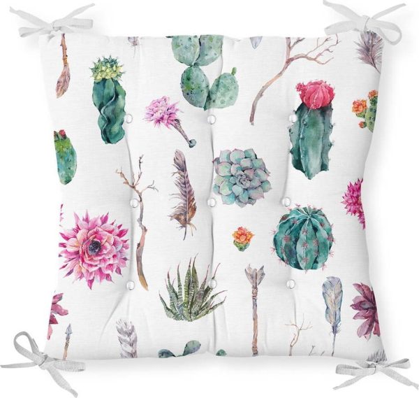 Podsedák s příměsí bavlny Minimalist Cushion Covers Succulent