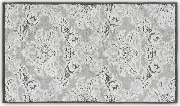 Světle šedý bavlněný ručník 33x33 cm Damask – Foutastic